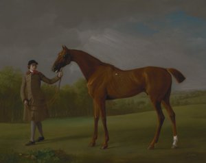Lustre, holdt af en brudgom af George Stubbs