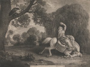 Bondekonen og Ravnen af George Stubbs