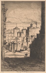 I San Francisco, ca. 1911 (mezzotint) af George Taylor Plowman