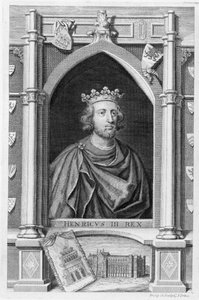 Henrik III (1207-72) Konge af England fra 1216, indgraveret af kunstneren (gravering) af George Vertue
