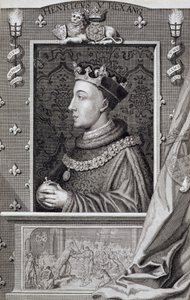 Henry V (1387-1422), efter et maleri i Kensington Palace af George Vertue