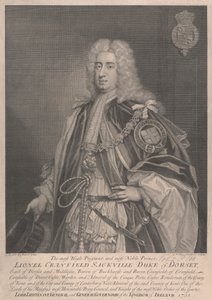 Lionel Cranfield Sackville, 1. hertug af Dorset af George Vertue