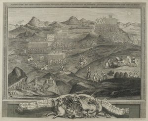 Slaget ved Carberry Hill nær Edinburgh i 1567, ca.1738 af George Vertue