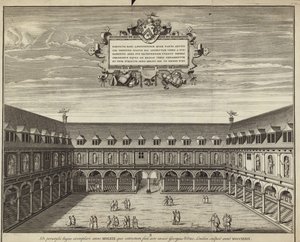Quadrangle på indersiden af Royal Exchange af George Vertue