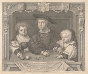 Tre børn af Henry VII og Elizabeth, hans dronning, prins Arthur, prins Henrik og prinsesse Margaret