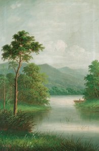 Båd på floden, 1801