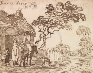 Landlig Scene af George Walker