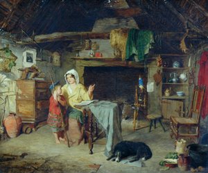 Ettricket. Hyrdedreng modtog sine første indtryk fra sin mor, 1858 af George Washington Brownlow