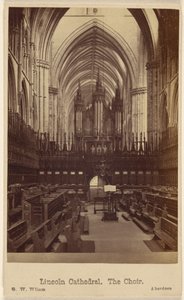 Lincoln Cathedral. Koret. af George Washington Wilson