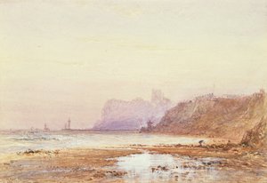 Kyst ved Whitby med Abbey Beyond