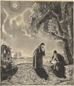Figurer i måneskin af George Wesley Bellows