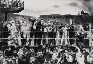 Introduktion til Georges Carpentier, 1921 af George Wesley Bellows
