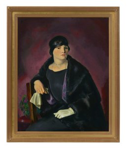 Portræt af fru Walter Richter (olie på lærred) af George Wesley Bellows