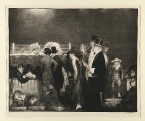 Optakt til Big Bout, nr. 8 af George Wesley Bellows