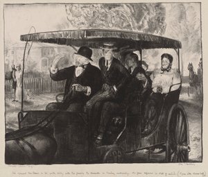 Søndag, gå i kirke: Erindringer om en søndag morgen i Columbus, Ohio, 1897 af George Wesley Bellows