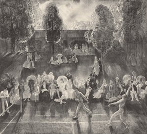 Tennis, 1920. af George Wesley Bellows