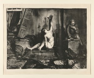 Cigaretten fra War Series af George Wesley Bellows