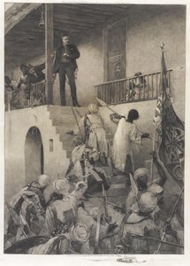 General Gordons død i hænderne på Mahdis tilhængere 26. januar 1885 af George William Joy