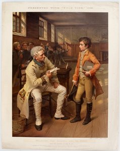 ?Wellingtons første møde med franskmændene?, 1785