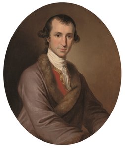 Portræt af Eyles Irwin (ca. 1751-1817) (olie på lærred)