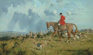 On the scent (olie på lærred) af George Wright