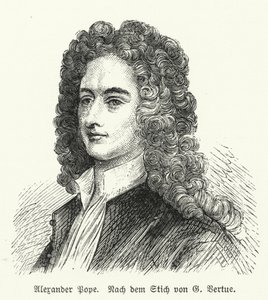 Alexander Pope, engelsk digter af George after Vertue