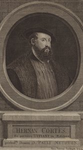 Hernan Cortes, spansk conquistador af George after Vertue