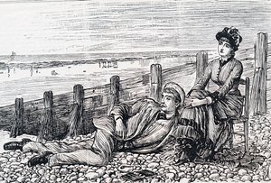 Et par på bryllupsrejse af George du Maurier