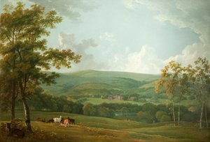 Et fjernt billede af Towneley Hall, ca. 1777