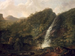 Udsigt over Powerscourt-vandfaldet