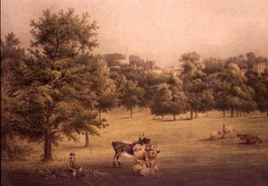 Harrow-on-the-Hill af George the Younger Barret