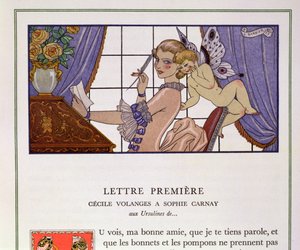Det første brev, illustration fra 