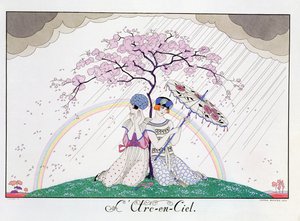 Regnbuen, graveret af Henri Reidel af Georges (after) Barbier