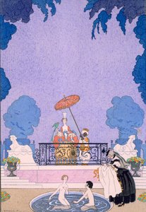 Illustration fra en bog af eventyr af Georges Barbier