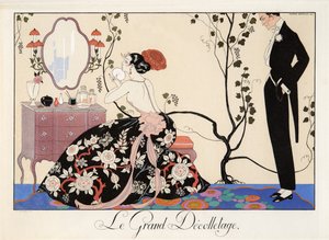 Le Grand Décolletage, gravering af H. Reidel af Georges Barbier