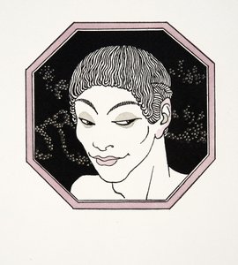 The Tomb of the Naiads, illustration fra Les Chansons de Bilitis, af Pierre Louys, pub. 1922 (stenciltryk) af Georges Barbier