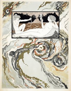 Karakterer fra komedie, forside, pub. 1922 (stenciltryk) af Georges Barbier