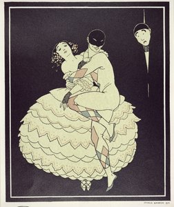 Tamara Karsavina (1885-1978) som Columbine og Vaslav Nijinsky (1890-1950) som Harlekin i Fokines 