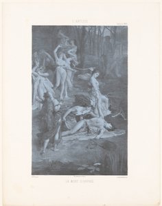 Orpheus bliver dræbt af Bacchantes La mort d