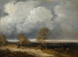 Landskab med en rytter af Georges Bernard Michel