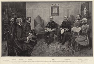 Et mindeværdigt interview, hvor boergeneralerne blev modtaget af kongen på Royal Yacht Victoria og Albert ved Cowes