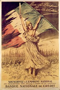 Fransk plakat fra Første Verdenskrig, der opfordrer til køb af krigsobligationer, 1917