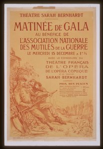 Gallamorgen til fordel for Landsforeningen af Krigslammet Sarah Bernhardt Teater af Georges Clairin