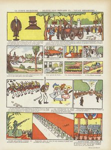 Borgerligt køkken. En opskrift på en præsidenttur. Illustration til Le Rire