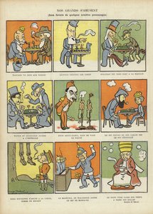 Store mænds yndlingsspil, illustration til Le Rire