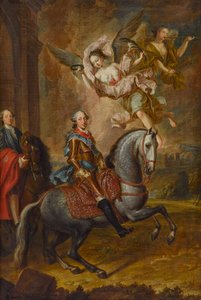 Maximilian III Joseph, kurfyrst af Bayern, til hest (olie på lærred)