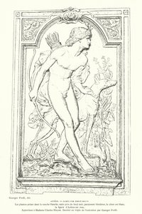 Actaeon, helten fra græsk mytologi, cameo af den franske billedhugger Emile Soldi af Georges Ernest Profit