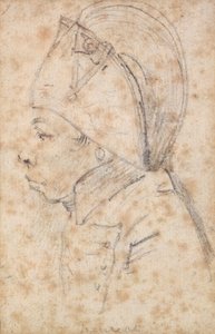 Francois Hanriot (1761-94) (blyant på papir) af Georges Francois Gabriel
