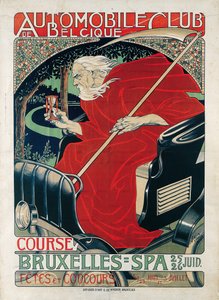 Bilklub Belgien. Race Bruxelles - Spa, 1898.