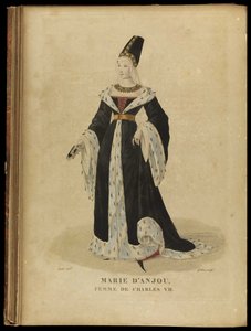 Marie af Anjou, dronning af Frankrig, slutningen af det 18. århundrede.